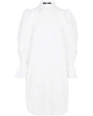 KARL LAGERFELD Shirt Dresses - White