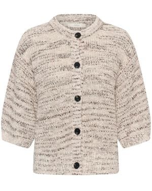Inwear Truien & Vesten ,Veelkleurig ,Katoen Duaiw Cardigan - Naturel
