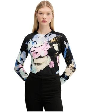 Desigual Nenufar Lacroix Pullover - Schwarz