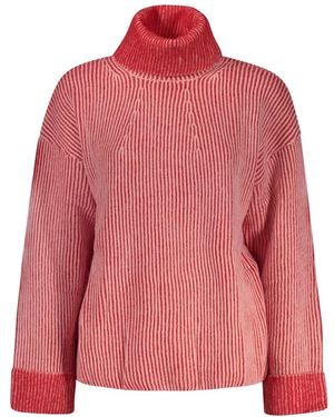 Desigual Emy Ribbed Turtleneck Sweater - Roze