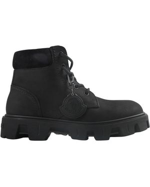 Moncler Lace-Up Boots - Noir