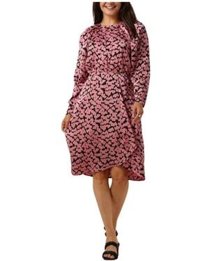 co'couture Flashy Heart Kleid - Rot
