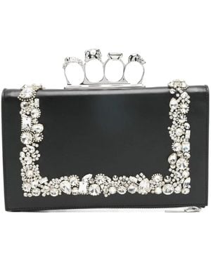 McQueen Clutches - Negro