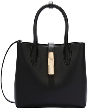 Furla Tassen ,Zwart ,Leer Goccia S Handbag