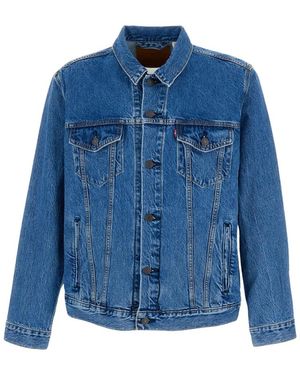 Levi's Jassen ,Blauw ,Denim Trucker Denim Jacket