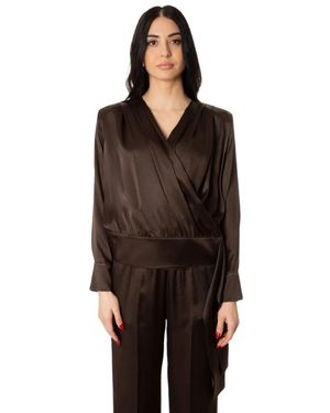 Semicouture Overhemden ,Bruin ,Blouse Carolina
