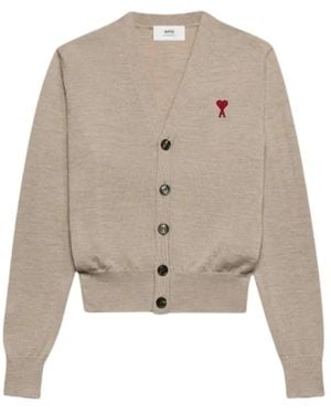 Ami Paris Cardigans - Natural