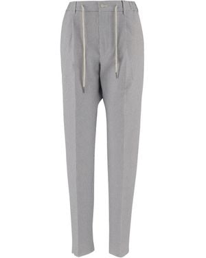 Tagliatore Slim-Fit Trousers - Grey