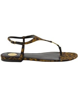 Saint Laurent Flat Sandals - Brown