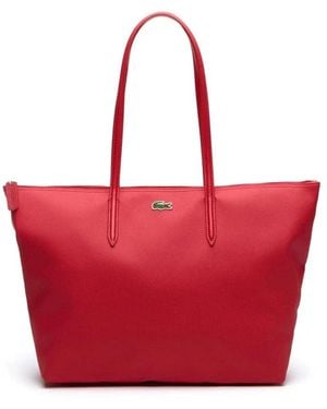 Lacoste Tote Bags - Red