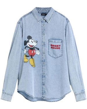 Desigual Cam Mickey Shirt - Blau