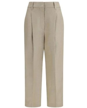 Brunello Cucinelli Straight Trousers - Natural