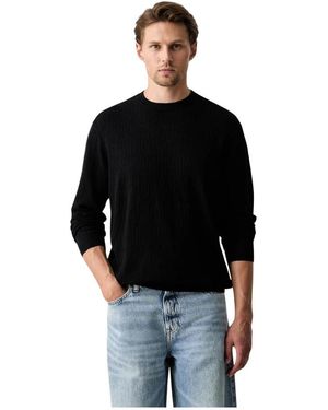 ARMANI EXCHANGE Strickpullover Mit Rundhalsausschnitt - Schwarz