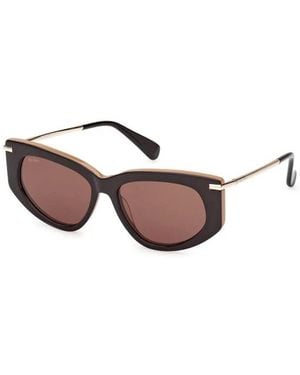 Max Mara Accessoires ,Bruin ,Acetaat Zonnebril