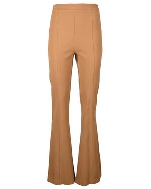 Elisabetta Franchi Wide Trousers - Brown