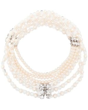Alessandra Rich Accessoires ,Wit ,Necklaces - Metallic