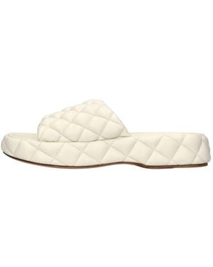 Bottega Veneta Sliders - Blanc