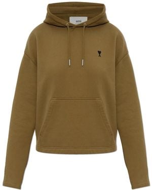 Ami Paris Hoodies - Green