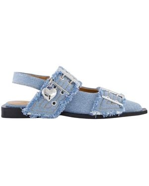 Ganni Ballerina Shoes - Blue