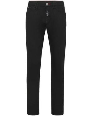 Philipp Plein Slim Fit Jeans Basic - Zwart