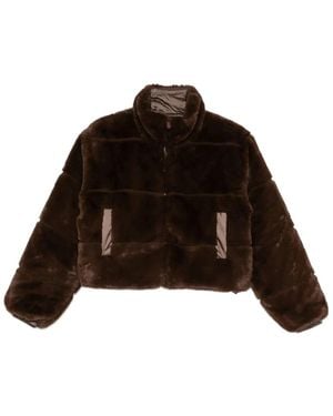 Save The Duck Yuki Reversible Faux Fur Jacket - Zwart