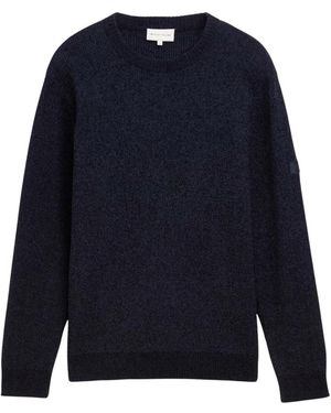 Tom Tailor Ronde Hals Gebreide Trui - Blauw