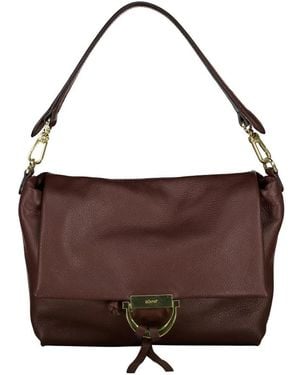 Abro⁺ Temi Schultertasche Medium - Braun