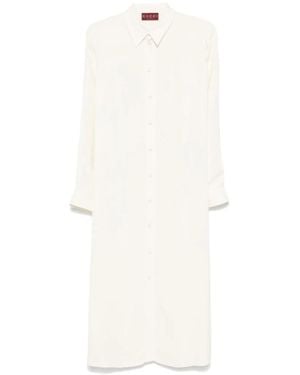 Gucci Maxi-Jurk Met Ceintuur - Wit