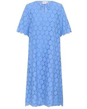 Saint Tropez Kleedjes ,Blauw ,Katoen Zoja Sz Jurk