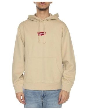 Levi's Hoodies & Sweatvesten ,Hoodies - Naturel