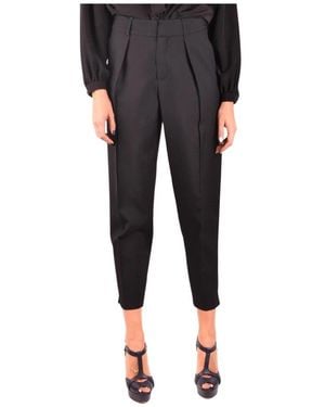 Saint Laurent Cropped Trousers - Black