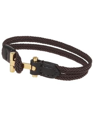 Tom Ford Geflochtenes Nylonarmband - Braun