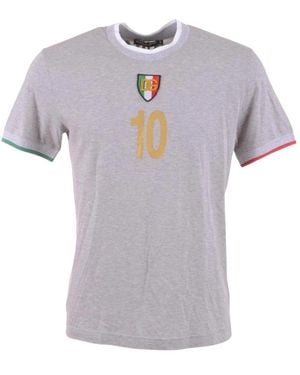 Dolce & Gabbana Italy 10 Short Sleeve T-Shirt - Grau