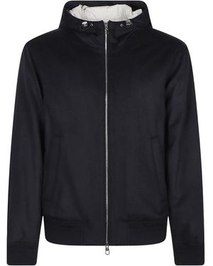 Montecore Jassen ,Blauw ,Polyester Dubbele Rij Knopen Donsjack - Zwart