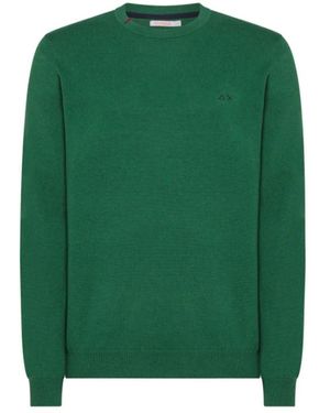 Sun 68 Round-Neck Knitwear - Green