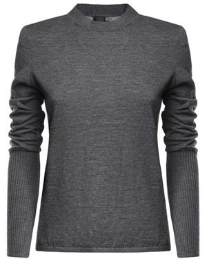 Pinko Round-Neck Knitwear - Gris