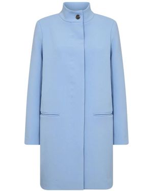 Soya Concept Single-Breasted Coats - Bleu