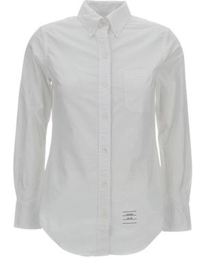Thom Browne Overhemden ,Wit ,Shirts - Grijs