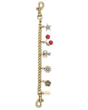 COACH Crystal Motif Chain Bag Charm - Mettallic