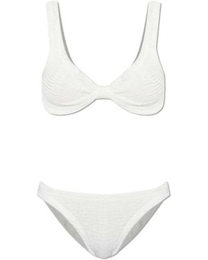 Paramidonna Badmode ,Wit ,Tweed Salma Tweedelig Zwempak