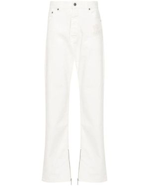 Off-White c/o Virgil Abloh Weiße stretch-denim-straight-jeans off
