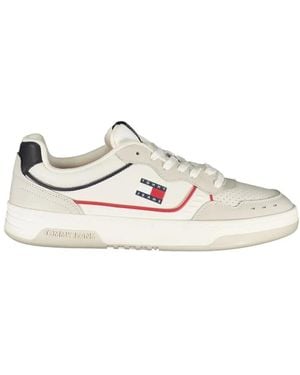 Tommy Hilfiger Weiße Leder Herren Sneaker - Natur