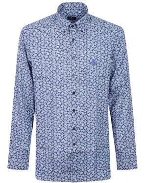Etro Overhemden ,Blauw Overhemden