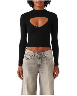 DIESEL Round-Neck Knitwear - Negro