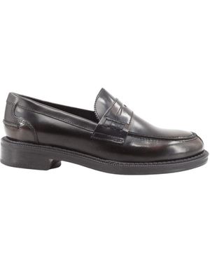 Frau Schoenen ,Bruin ,Leer Loafers - Zwart