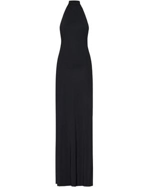 Amazuìn Schwarzes Halterneck-Kleid Für Abendveranstaltungen