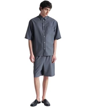 Grifoni Short Sleeve Shirts - Blu