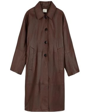 Alysi Single-Breasted Coats - Marron