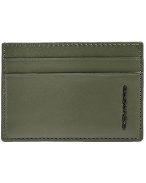 Piquadro Magsafe Leder-Kartenetui Mit 2 Rfid-Geschützten Fächern - Grün