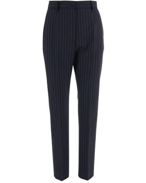 Dolce & Gabbana Straight Trousers - Azul